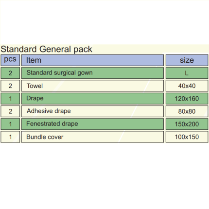 Standard General Pack