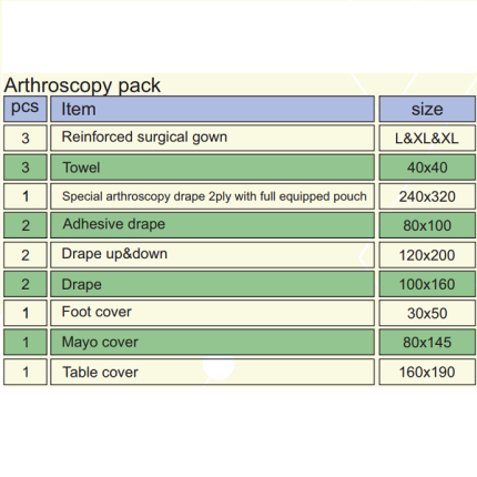 General Arthroscopy Pack